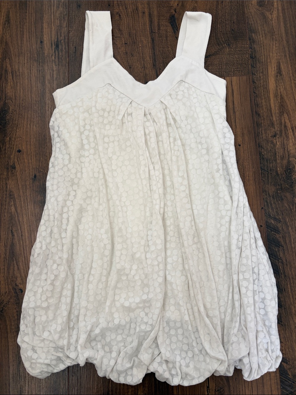 Body Central White Dot Sleeveless Dress